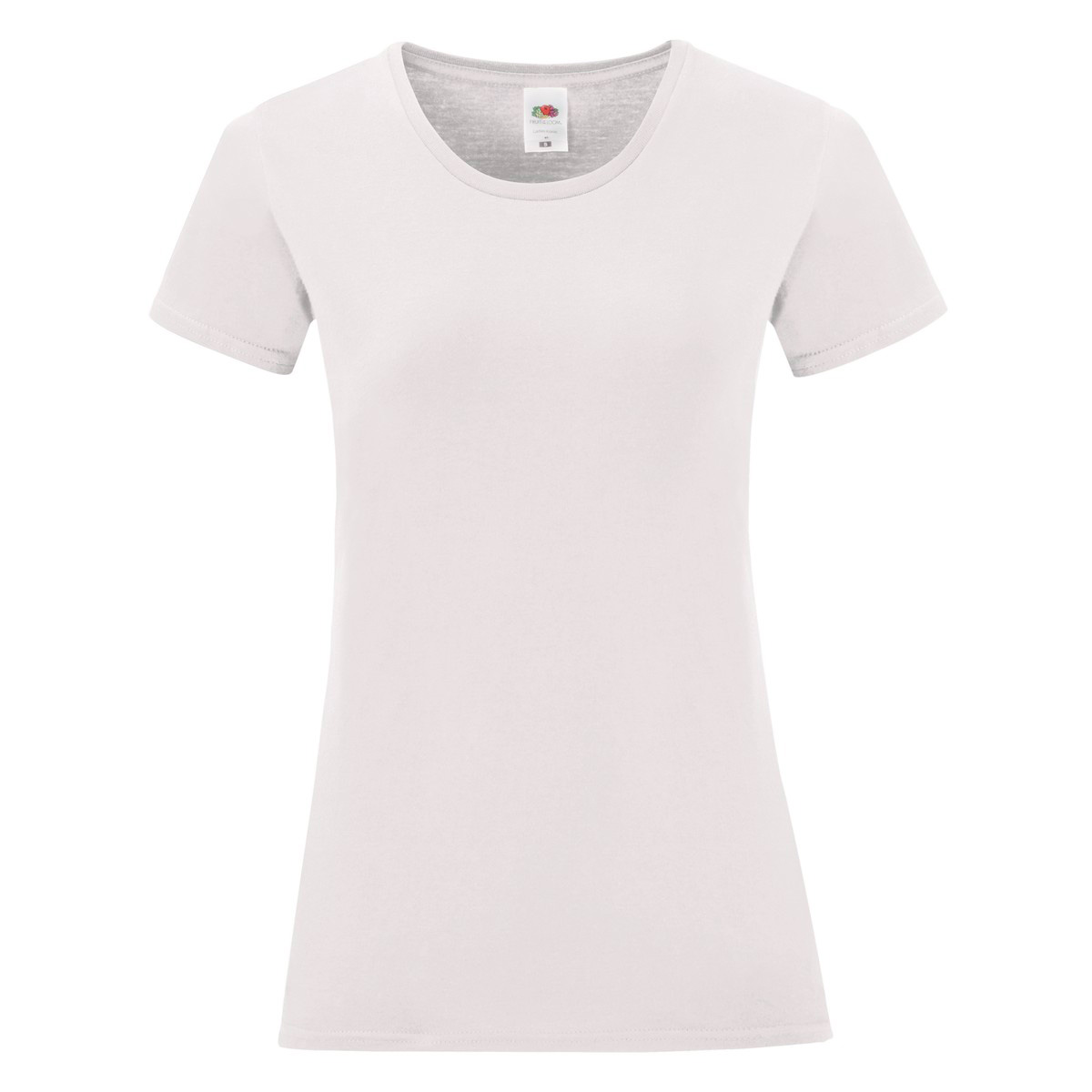 T-shirt Manica Corta Classica Aderente Fruit Donna Bianca